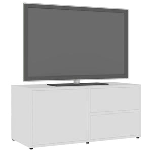 Mobile Porta TV Bianco 80x34x36 cm in Legno Multistrato 801850