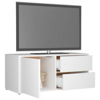 Mobile Porta TV Bianco 80x34x36 cm in Legno Multistrato cod mxl 33990