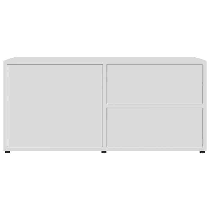 Mobile Porta TV Bianco 80x34x36 cm in Legno Multistrato cod mxl 33990