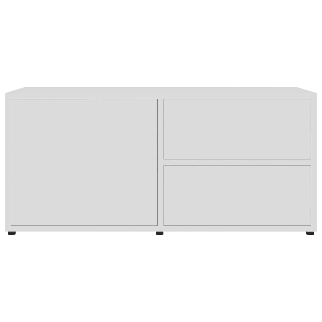 Mobile Porta TV Bianco 80x34x36 cm in Legno Multistrato 801850
