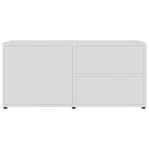 Mobile Porta TV Bianco 80x34x36 cm in Legno Multistrato 801850