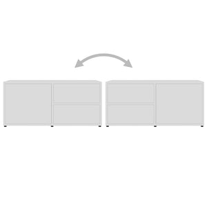 Mobile Porta TV Bianco 80x34x36 cm in Legno Multistrato cod mxl 33990