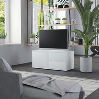 Mobile Porta TV Bianco 80x34x36 cm in Legno Multistrato cod mxl 33990