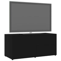 Mobile Porta TV Nero 80x34x36 cm in Legno Multistrato 801851