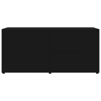 Mobile Porta TV Nero 80x34x36 cm in Legno Multistrato 801851
