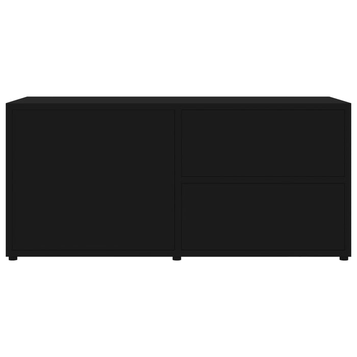 Mobile Porta TV Nero 80x34x36 cm in Legno Multistrato 801851
