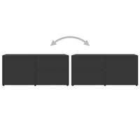 Mobile Porta TV Grigio 80x34x36 cm in Truciolato cod mxl 65940