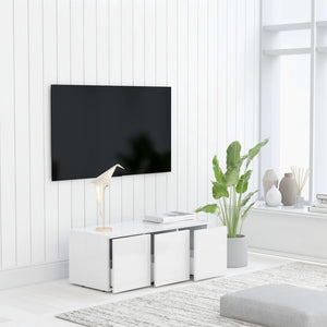 Mobile TV Bianco 80x34x30 cm in Truciolato