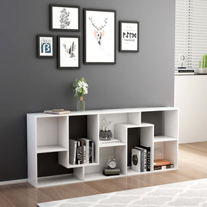 Libreria Bianca 67x24x161 cm in Legno Multistrato 801877