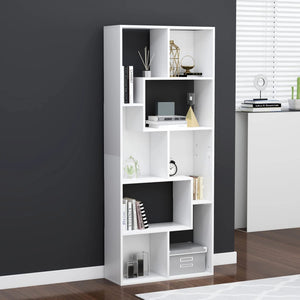 Libreria Bianca 67x24x161 cm in Legno Multistrato 801877