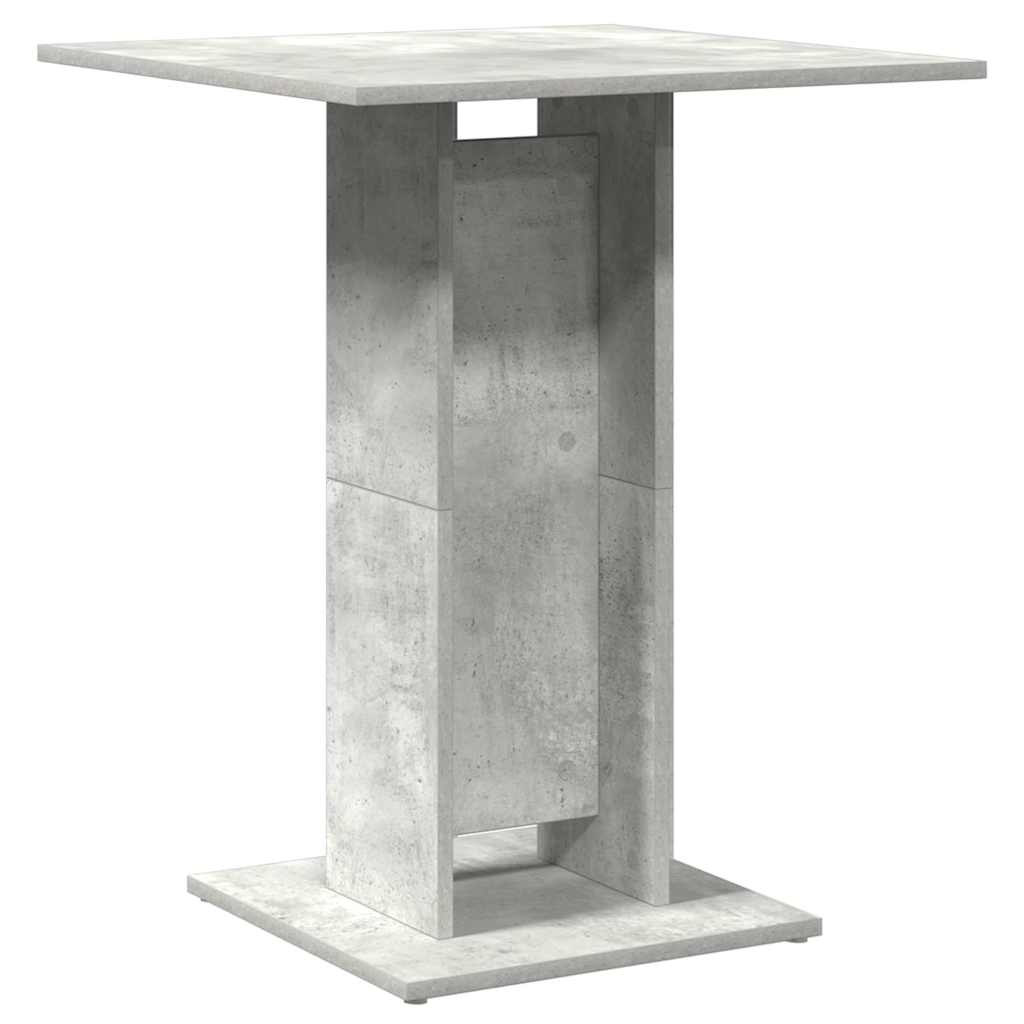 Tavolo da Bistrot Grigio Cemento 60x60x75 cm in Truciolato   cod mxl 6227