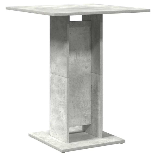 Tavolo da Bistrot Grigio Cemento 60x60x75 cm in Truciolato   cod mxl 6227