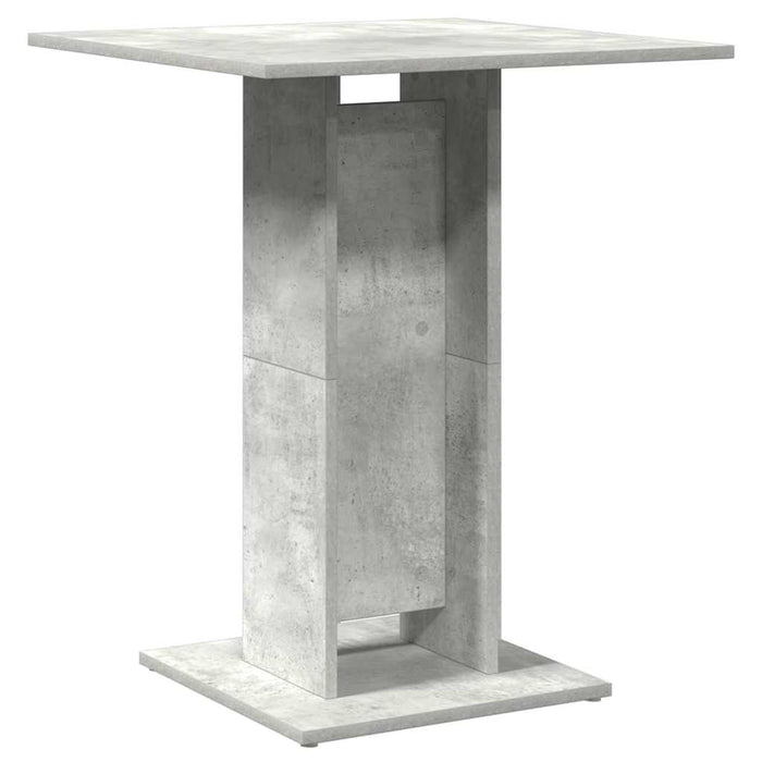 Tavolo da Bistrot Grigio Cemento 60x60x75 cm in Truciolato   cod mxl 6227