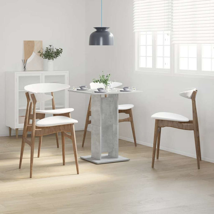 Tavolo da Bistrot Grigio Cemento 60x60x75 cm in Truciolato   cod mxl 6227