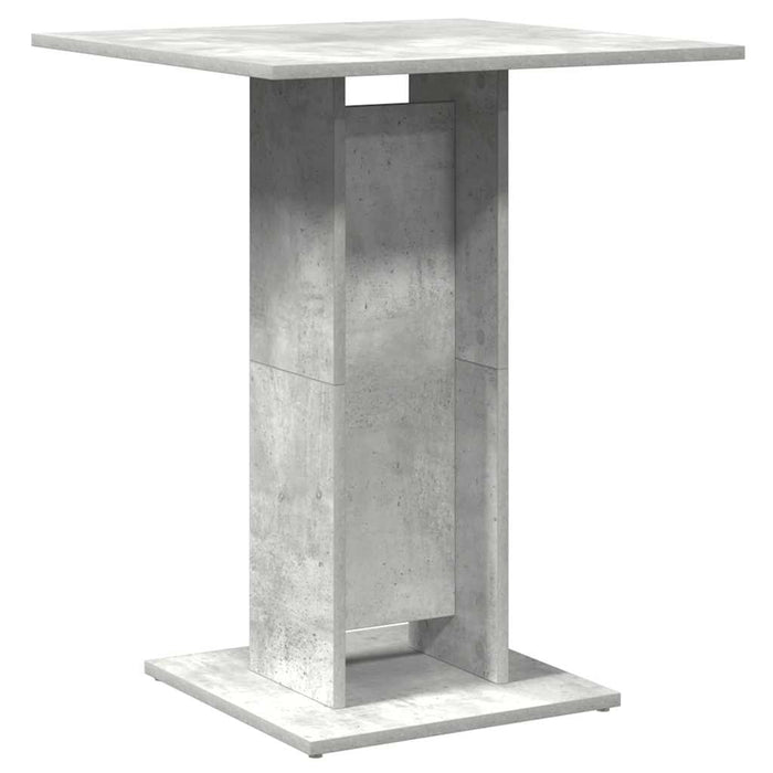 Tavolo da Bistrot Grigio Cemento 60x60x75 cm in Truciolato   cod mxl 6227