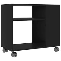 Tavolino da Salotto Nero 70x35x55 cm in Legno Multistrato