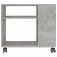 Tavolino Grigio Cemento 70x35x55 cm in Legno Multistrato