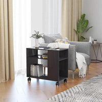 Tavolino da Salotto Grigio Lucido 70x35x55 cm Legno Multistrato cod mxl 16741