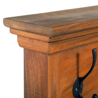 Appendiabiti a Parete 100x10x20 cm in Massello di Teak 289064