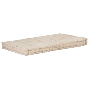 Cuscini per Pallet e Pavimento 2 pz in Cotone Beige cod mxl 74546