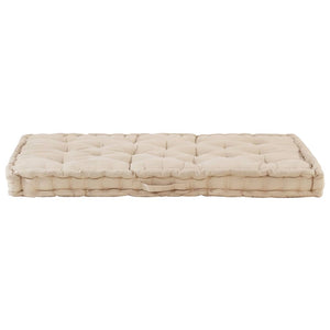 Cuscini per Pallet e Pavimento 2 pz in Cotone Beige 3053637