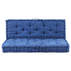 Cuscini per Pallet e Pavimento 2 pz in Cotone Blu Chiaro cod mxl 72129