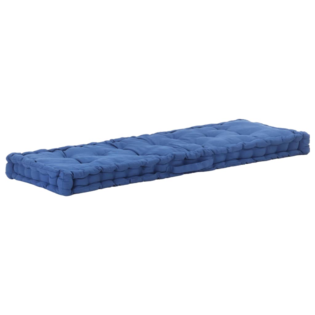 Cuscini per Pallet e Pavimento 2 pz in Cotone Blu Chiaro cod mxl 72129