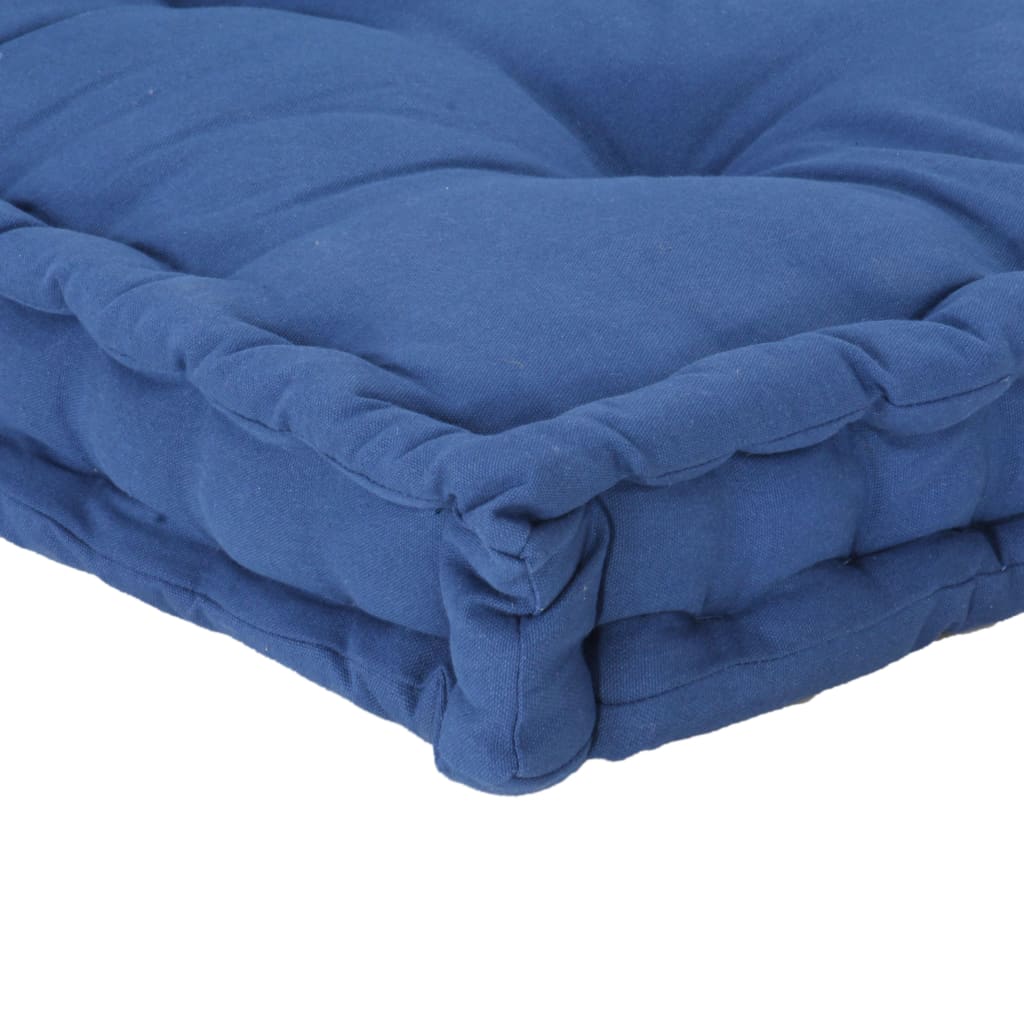Cuscini per Pallet e Pavimento 2 pz in Cotone Blu Chiaro cod mxl 72129