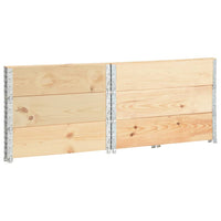 Collari per Pallet 3 pz 100x100 cm in Legno Massello di Pino 310057