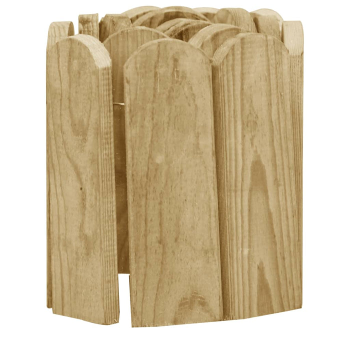 Rotoli di Bordura 2 pz 120 cm in Legno di Pino impregnato 3053642