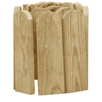 Rotoli di Bordura 3 pz 120 cm in Legno di Pino Impregnato 3053643