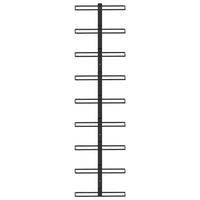 Portavini da Parete per 9 Bottiglie Nero in Ferro cod mxl 52631