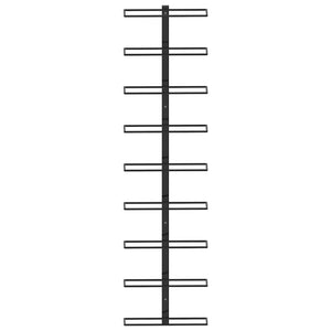 Portavini da Parete per 9 Bottiglie Nero in Ferro cod mxl 52631