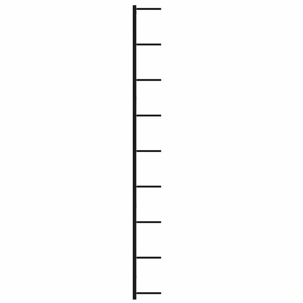 Portavini da Parete per 18 Bottiglie 2 pz Nero in Ferro 289562