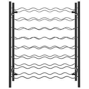 Portabottiglie per 48 Bottiglie di Vino Nero in Metallo cod mxl 49664