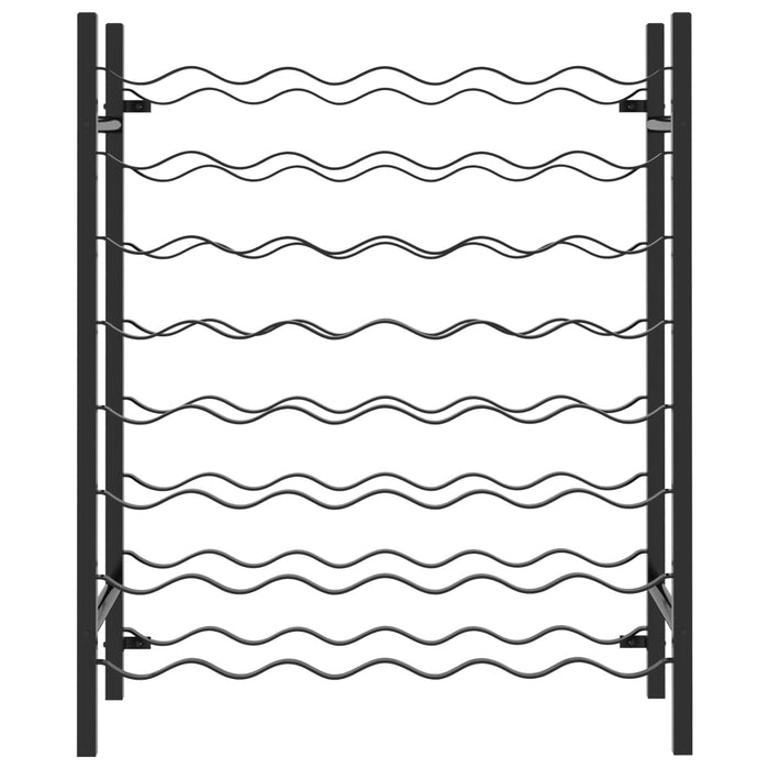 Portabottiglie per 48 Bottiglie di Vino Nero in Metallo cod mxl 49664