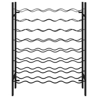 Portabottiglie per 48 Bottiglie di Vino Nero in Metallo 289563