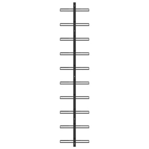 Portavini da Parete per 10 Bottiglie Nero in Metallo cod mxl 53557