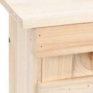 Casetta per Passeri con 5 Camere 68x15x21 cm Legno di Abete 47245