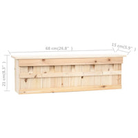 Casetta per Passeri con 5 Camere 68x15x21 cm Legno di Abete 47245