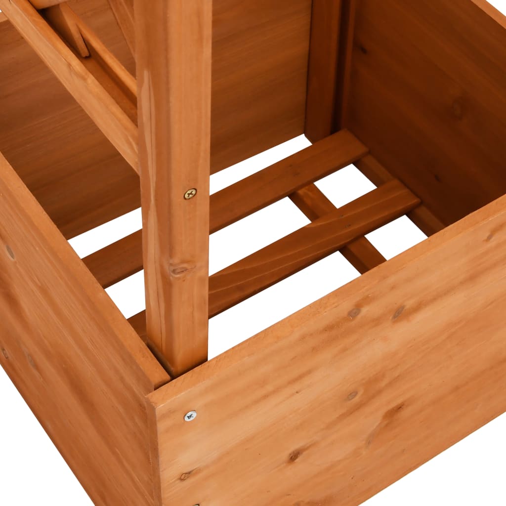 Fioriera a Traliccio con Arco 49x39x130 cm in Legno di Abete 47251