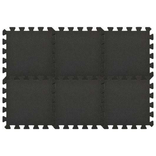 Tappetino a Incastro 54 pz 4,86m² in Schiuma EVA Nera 92457