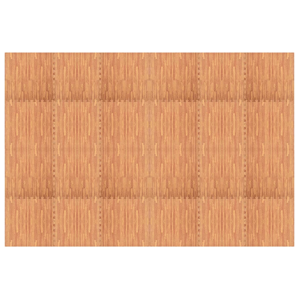 Tappetino a Incastro 24 pz Venature Legno 8,64 ㎡ Schiuma EVA 92460