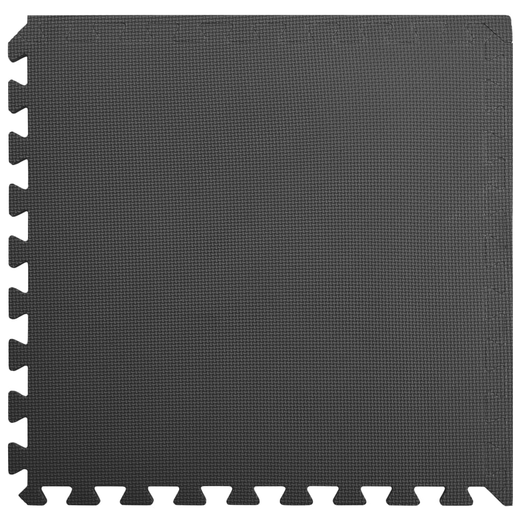 Tappetino a Incastro 6 pz 2,16 mÂ² in Schiuma EVA Nera