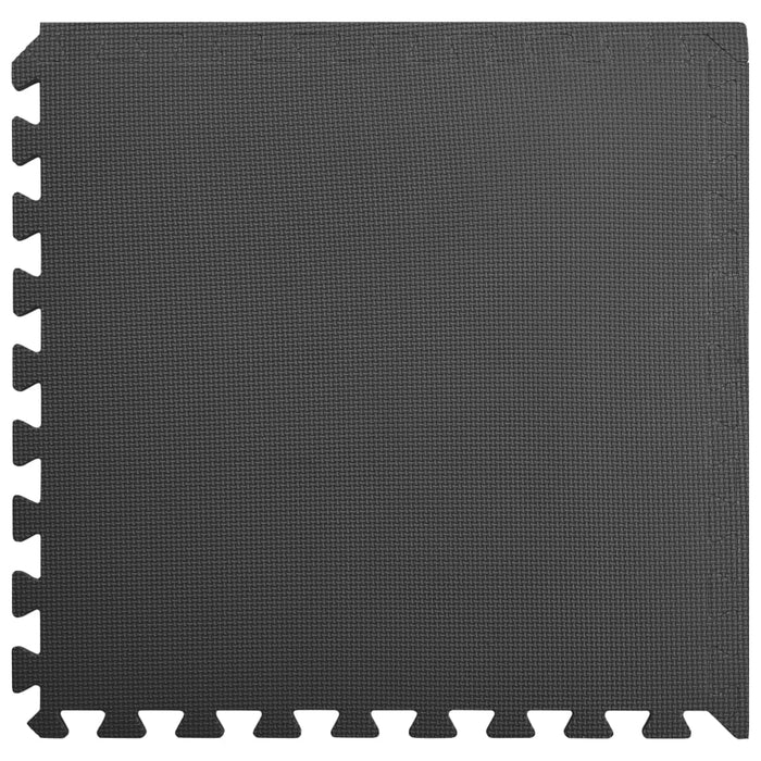 Tappetino a Incastro 6 pz 2,16 mÂ² in Schiuma EVA Nera