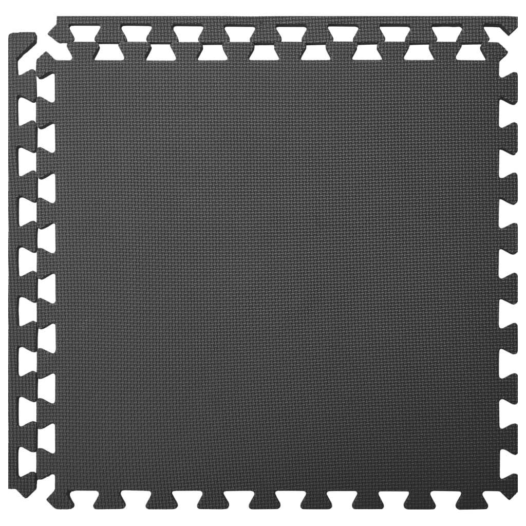 Tappetino a Incastro 6 pz 2,16 mÂ² in Schiuma EVA Nera