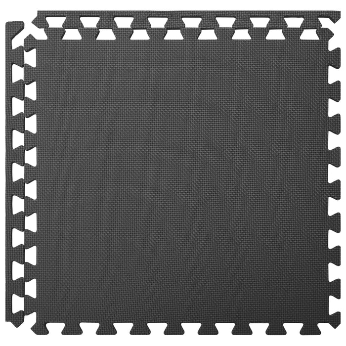 Tappetino a Incastro 6 pz 2,16 mÂ² in Schiuma EVA Nera