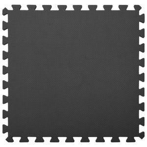 Tappetino a Incastro 6 pz 2,16 mÂ² in Schiuma EVA Nera