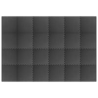 Tappetino a Incastro 24 pz 8,64 m² in Schiuma EVA Nera