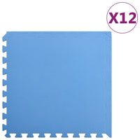 Tappetino a Incastro 12 pz 4,32 ãŽ¡ Schiuma EVA Blu cod mxl 78648